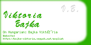 viktoria bajka business card